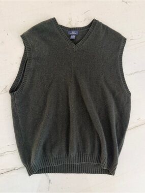 Vintage Brooks Brothers 346 Mens Cashmere Lambswool V-Neck Sweater Vest Size XL
